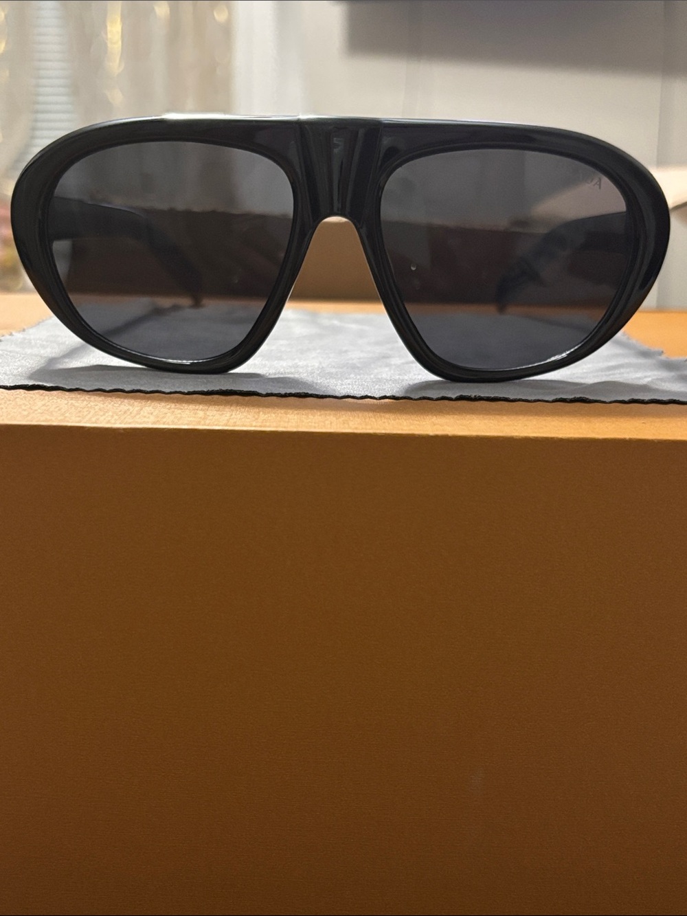 Prada Classic Black Aviator Sunglasses